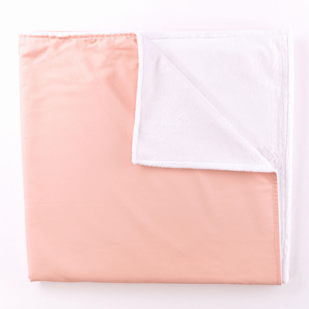 Hushy Blushy - Baby Blanket - Blush - Solids - Olli+Lime